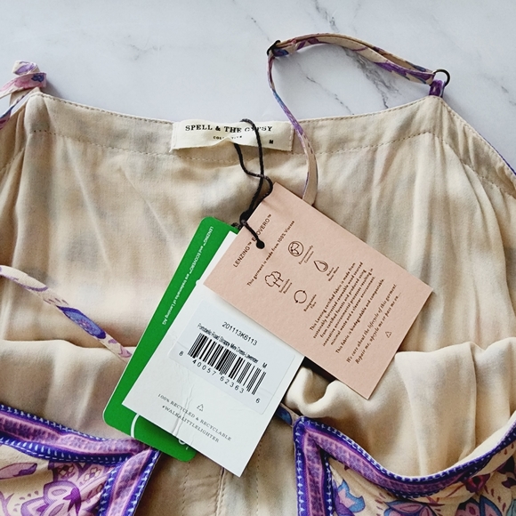 ✨️ Spell & The Gypsy Portobello Road Strappy Mini Dress NWT ✨️ - Picture 8 of 15
